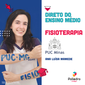 Aluna do Poliedro aprovada em fisioterapia