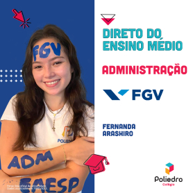 Aluna do Poliedro aprovada em administração